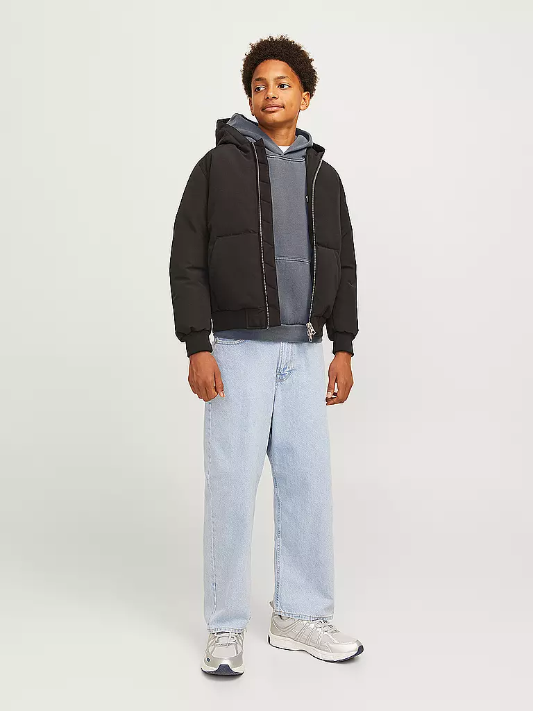 JACK & JONES Jungen Kapuzensweater - Hoodie JORVERMONT grau