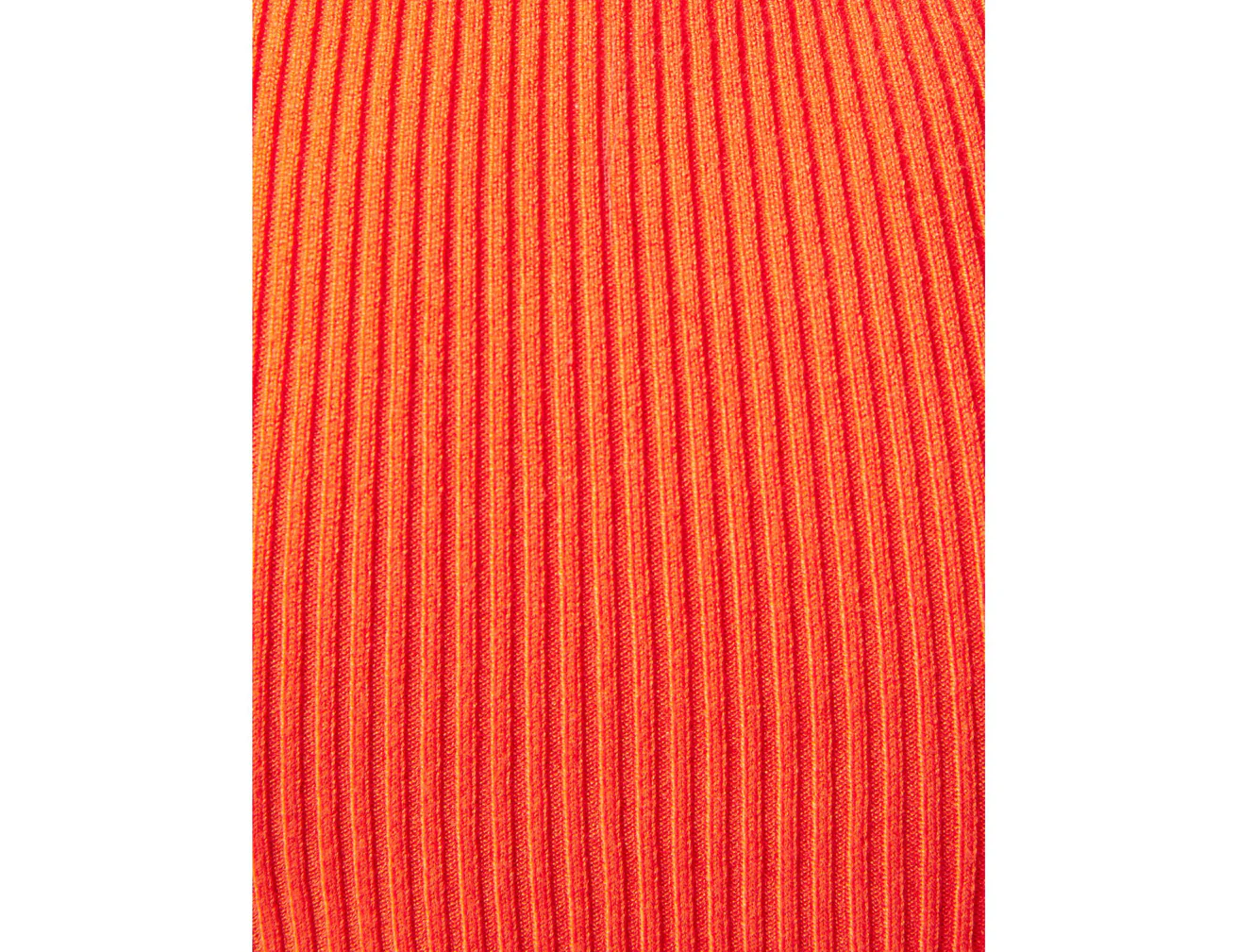 Top côtelé orange