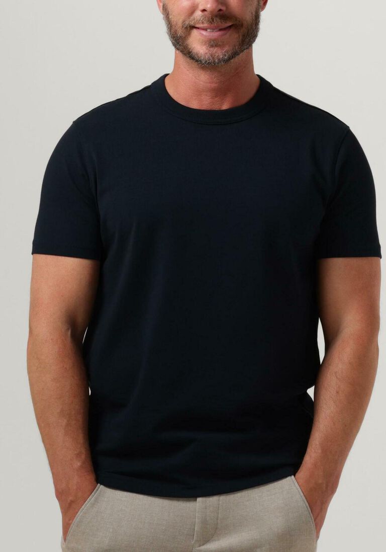 donkerblauwe profuomo t-shirt t-shirt short sleeve jersey