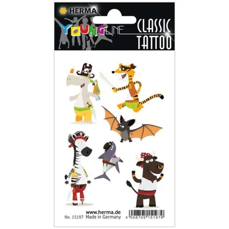 HERMA 15197 Classic Tattoo Colour Piratentiere