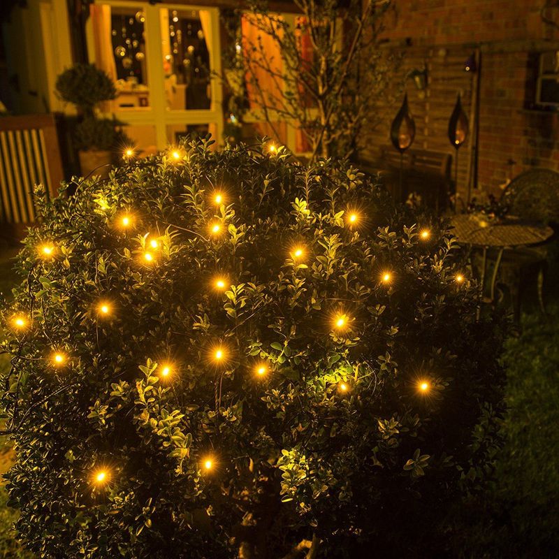 Lichtnet - Barnsteenkleurig - 32 Diodes - IP44 - Voor Binnen en Buiten