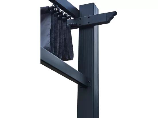 Pergola 4x3m auto-portée avec toile rétractable NILA