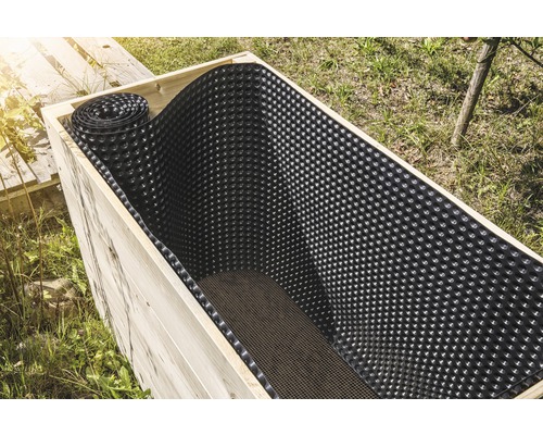 Verhoogde bed noppenfolie FloraSelf 0,9x6,5m 400 g/m²