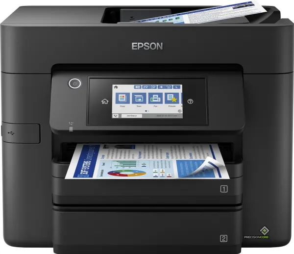 Epson WorkForce Pro WF-4830DTWF - Multifunktionsprinter - farve - blækprinter - A4/Legal (medie) - op til 25 spm (udskriver) - 500 ark - USB 2.0, LAN, Wi-Fi(n), USB vært, NFC