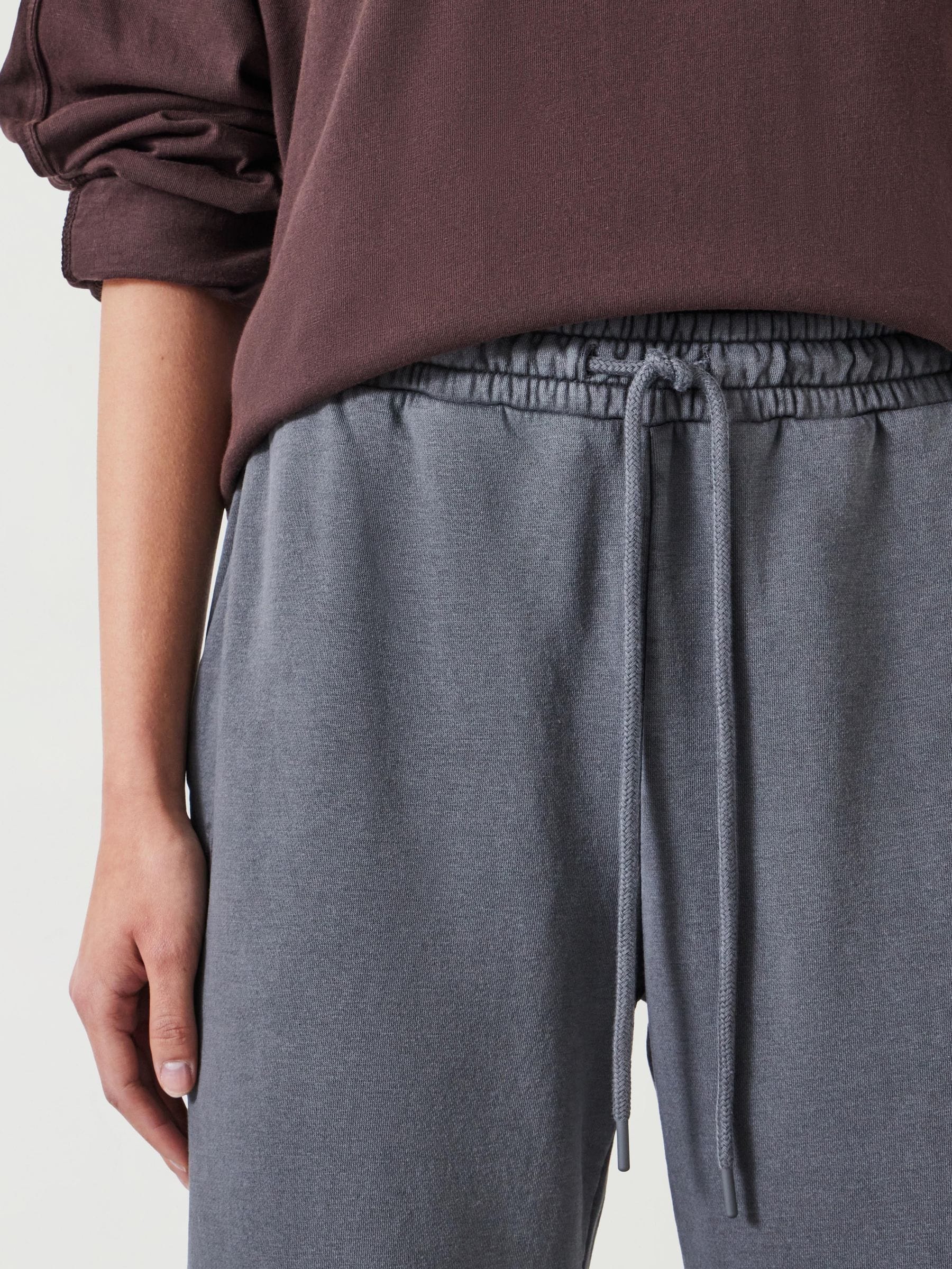 Grijs - Hush Alyna ruimvallende joggingbroek met zakdetail