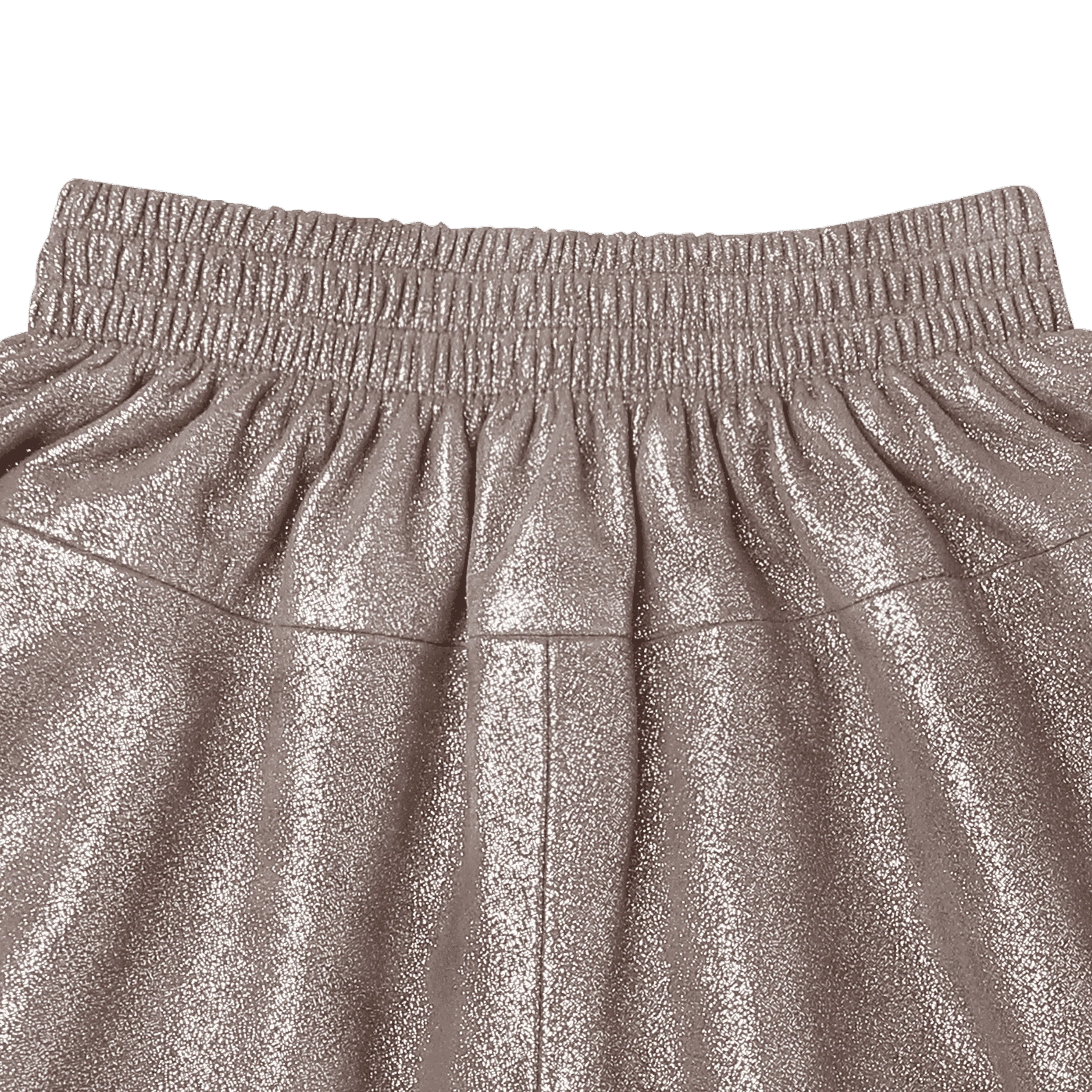 Giese Leather Shorts | Iron Grey Metallic