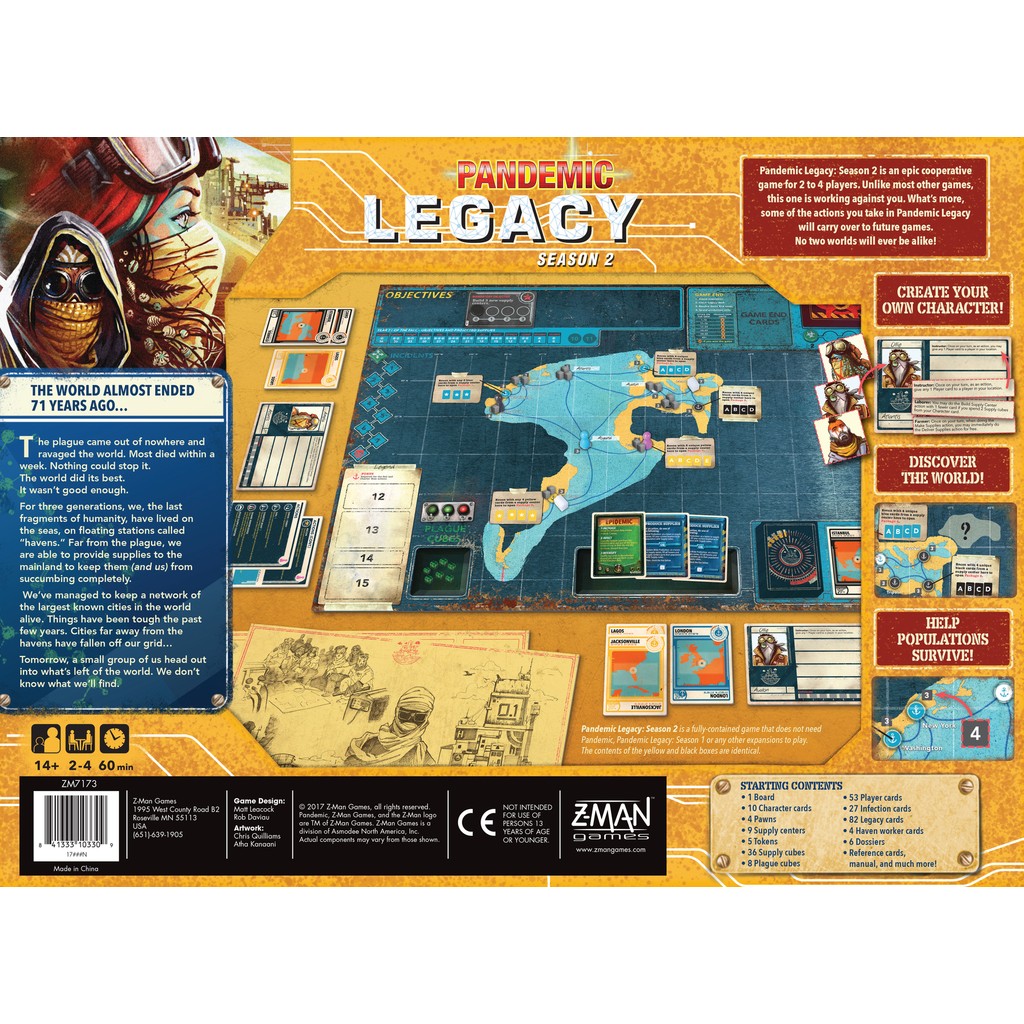 Pandemic Legacy - Season 2 - Yellow