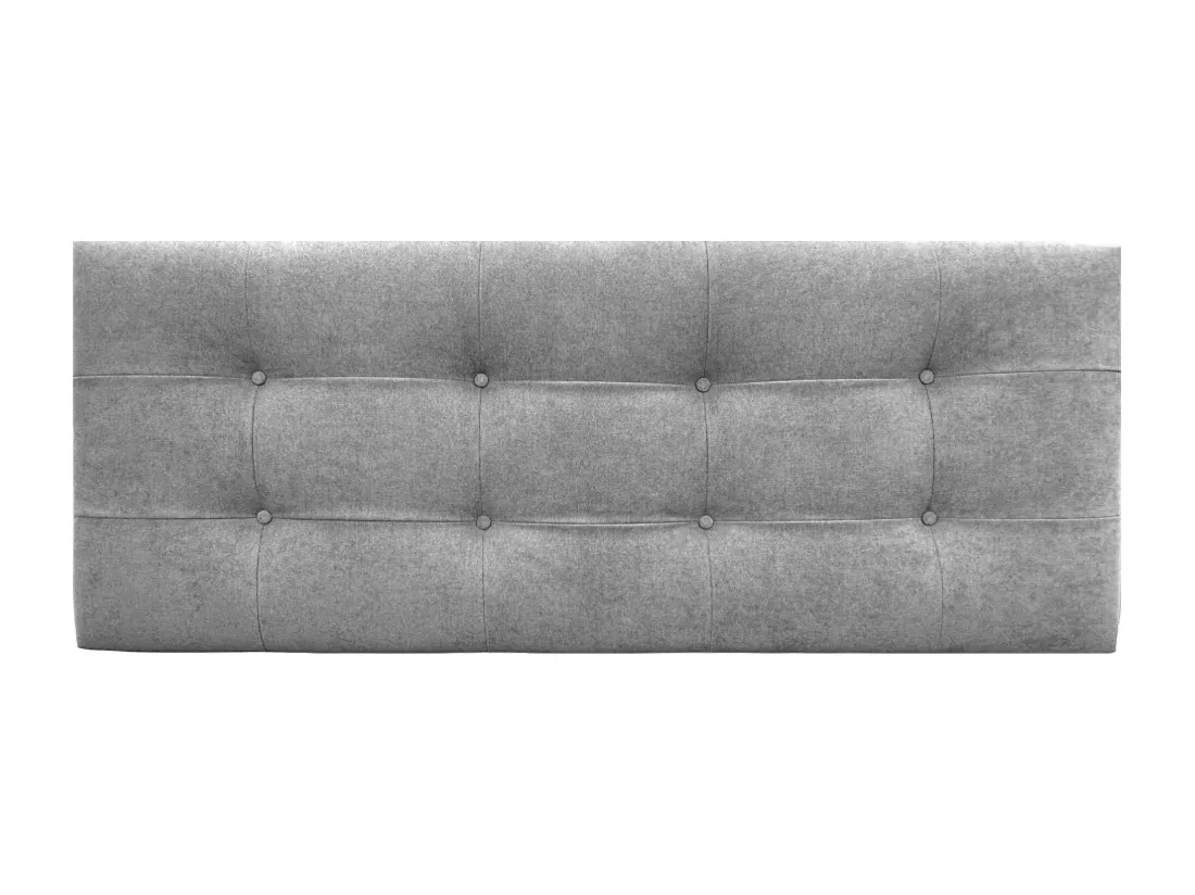 DHOME Tête de lit en tissu Aqualine Capitoné 160x60cm Lits 150/160 - Gris