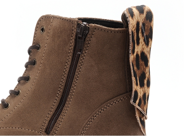 Margarita mariotti boots bottine plates femme punk velours marron