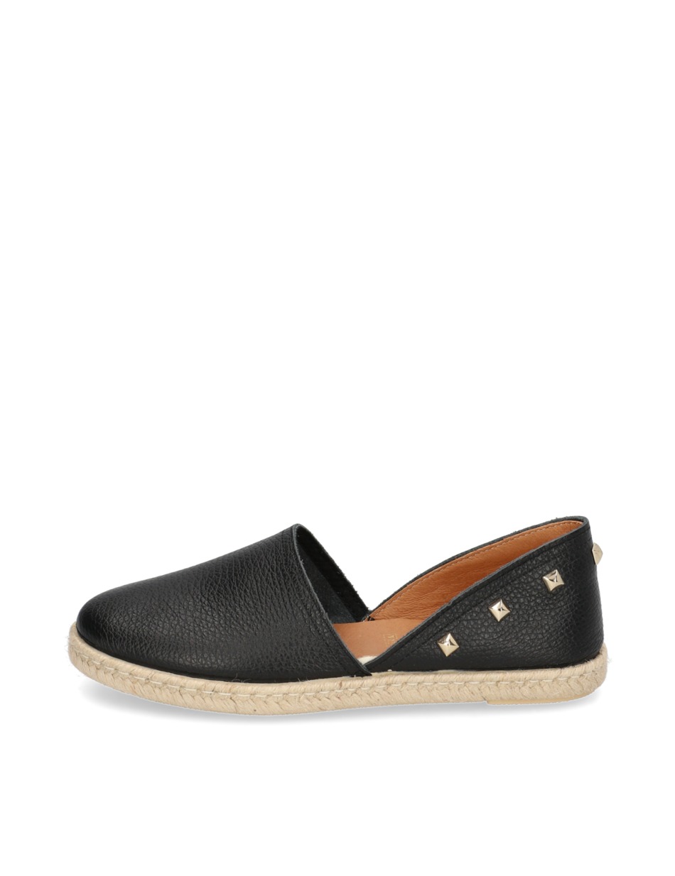 Glattleder Espadrille