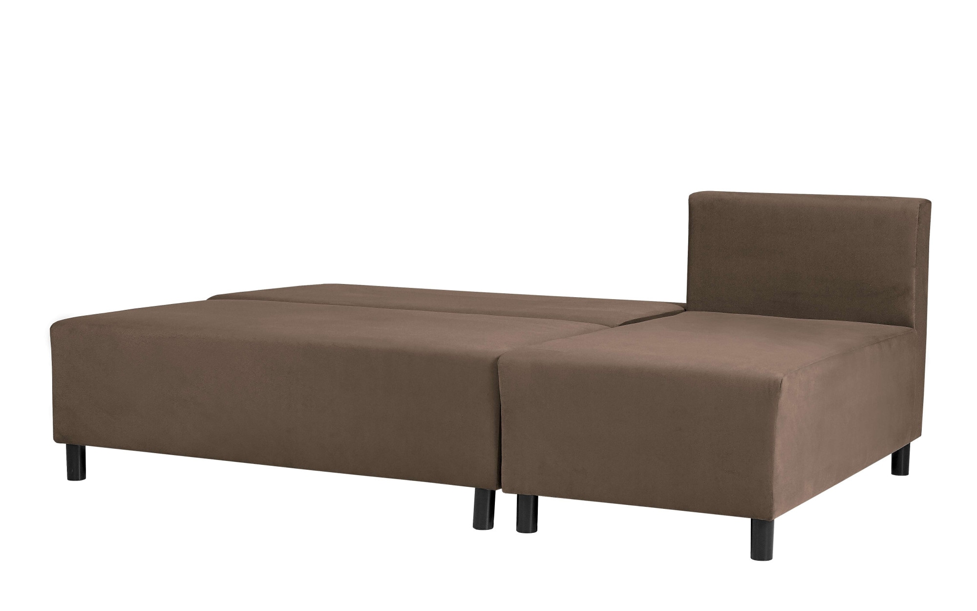 Home affaire Ecksofa »IWALANI, Schlafsofa mit Bettkasten, Recamiere beidseitig montierbar« L-Form, B/T/H 199/135/83 cm, Struktur weich & Velvet