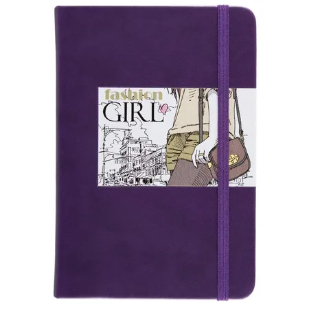 Idena Notizbuch Girl A6, lila