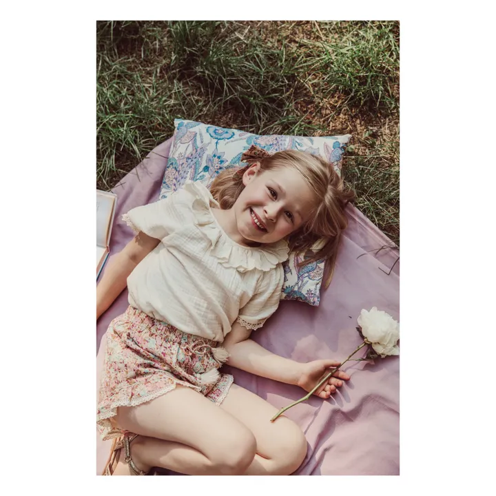 Louise Misha Taie d'oreiller Valerie en coton bio | Violet