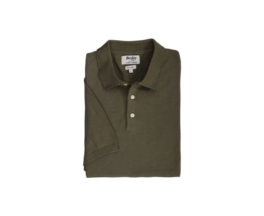 Polo homme Vert Kaki - BRAIDEN