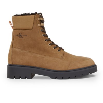 Boots homme Combat Mid Laceup Wl Suede CALVIN KLEIN