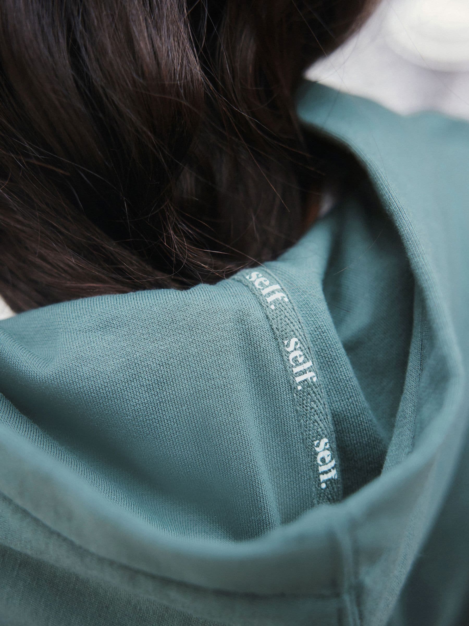 Blauwgroen - Self. hoody