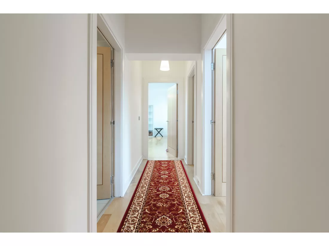 TAPIS DE COULOIR BCF MORAD Klasyk classique bordeaux 70x740 cm