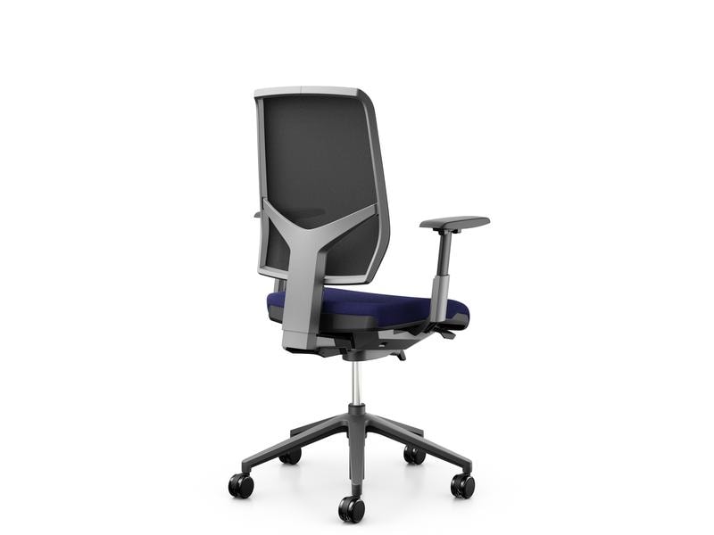 Giroflex Bürostuhl 68 mit Netzrücken Dunkelblau Drehstuhl mit zeitlosem Design und technischer Raffinesse