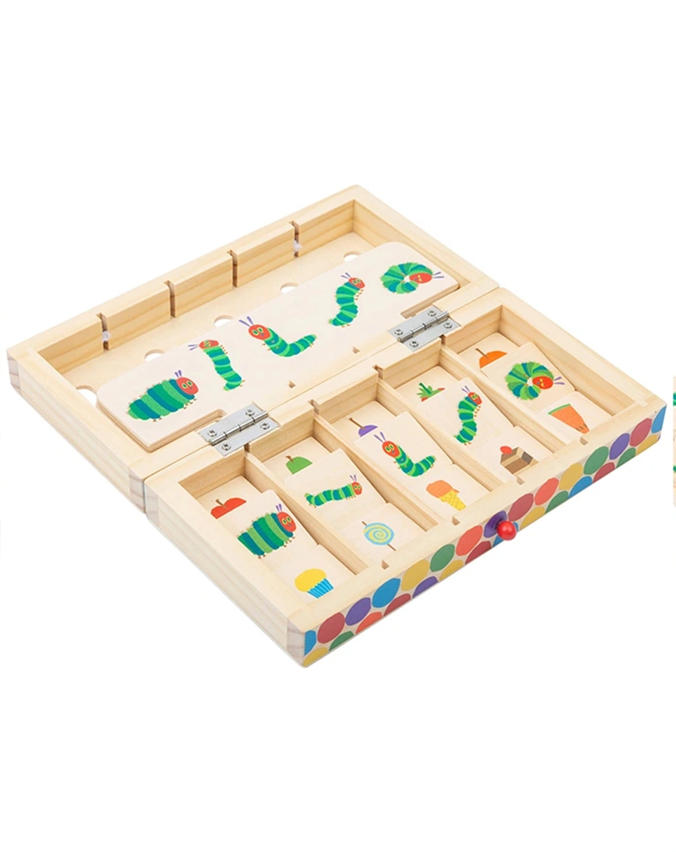 Bildersortierbox RAUPE NIMMERSATT 19-teilig aus Holz