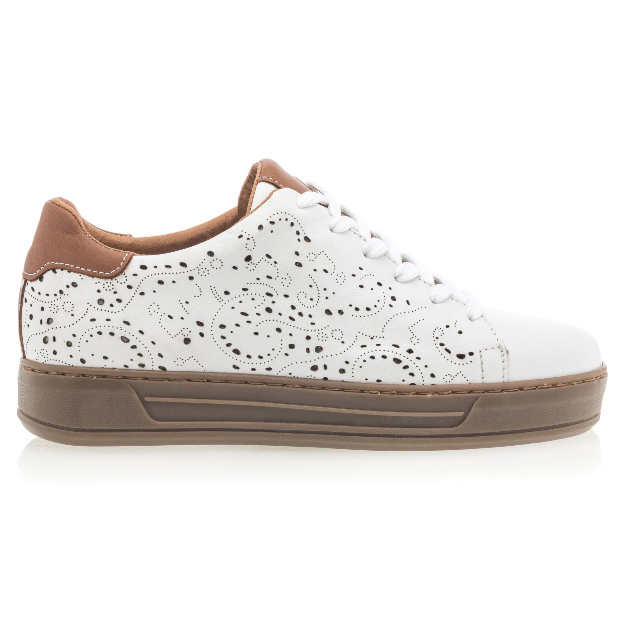 Baskets basses Femme en cuir blanc