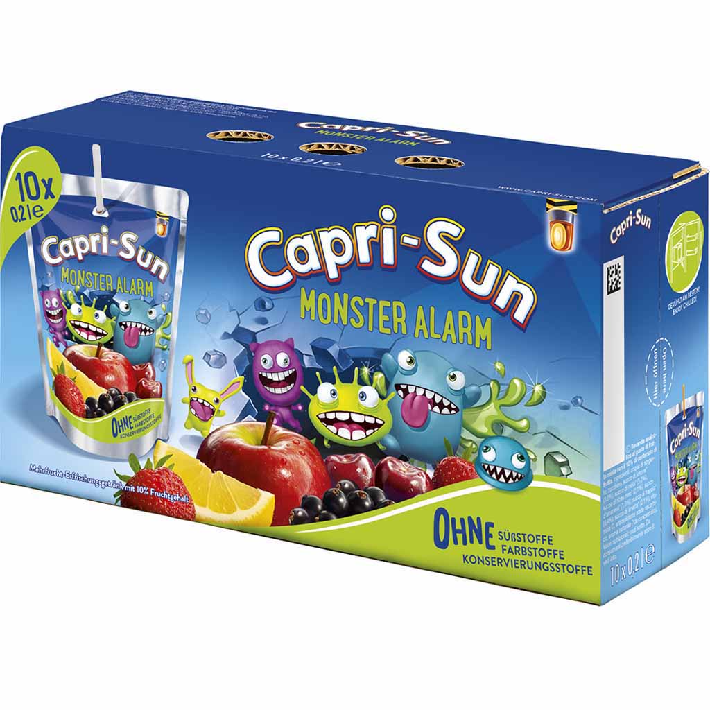 10x Capri-Sun Monster Alarm á 200ml=2L MHD:30.10.25