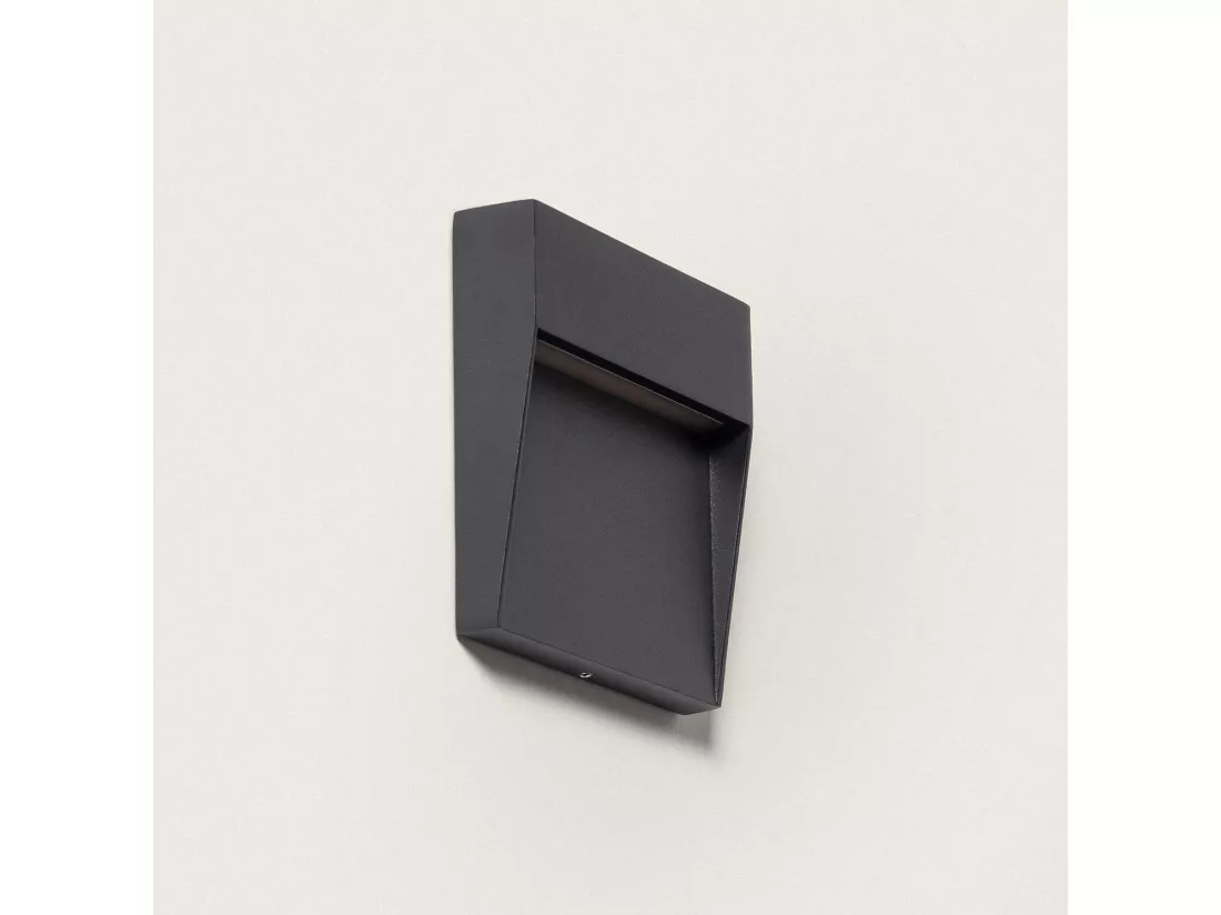 Applique Murale Extérieur LED 3W CCT Seleccionable en Saillie Carrée Jade Noir