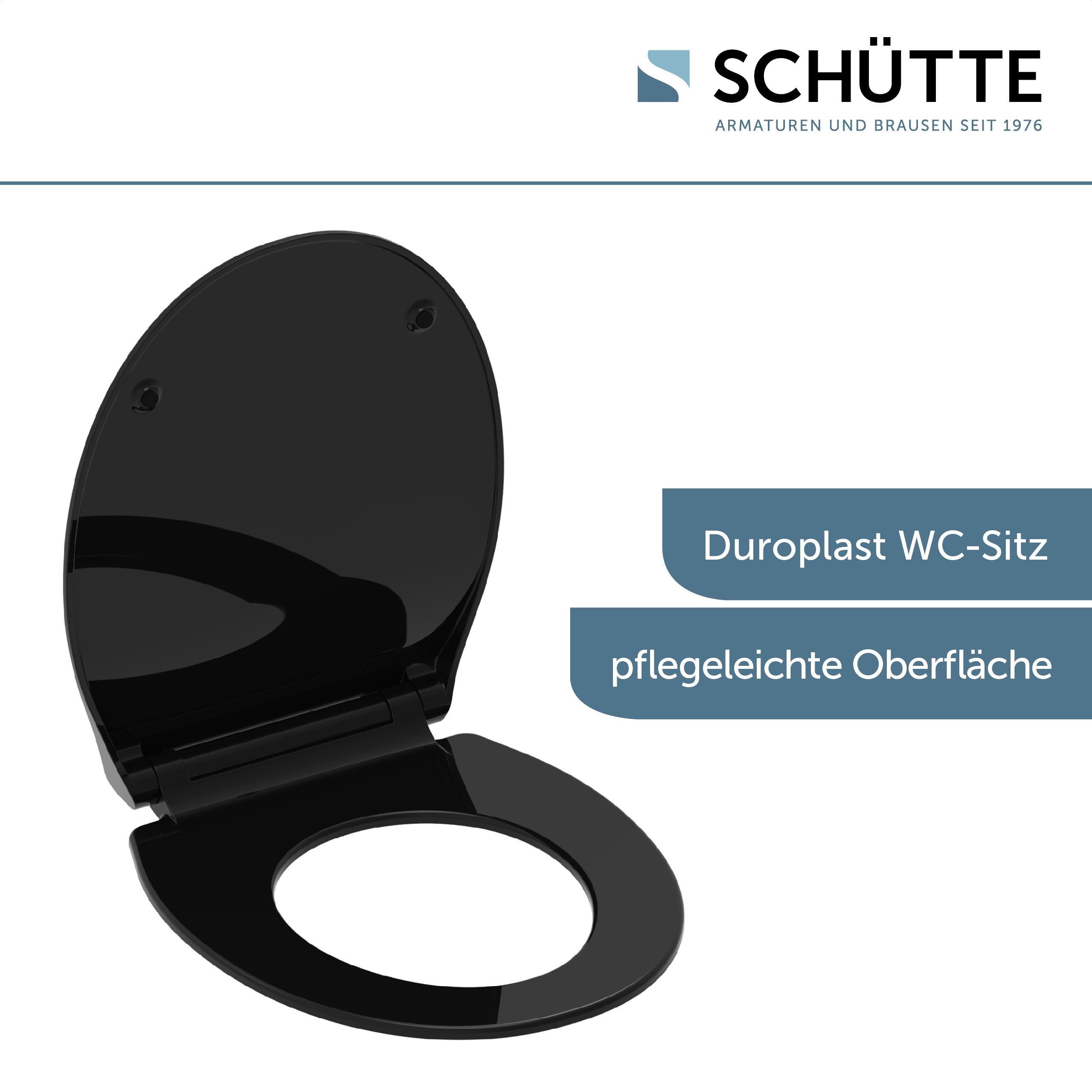 Schütte Duroplast WC-Sitz Slim Black