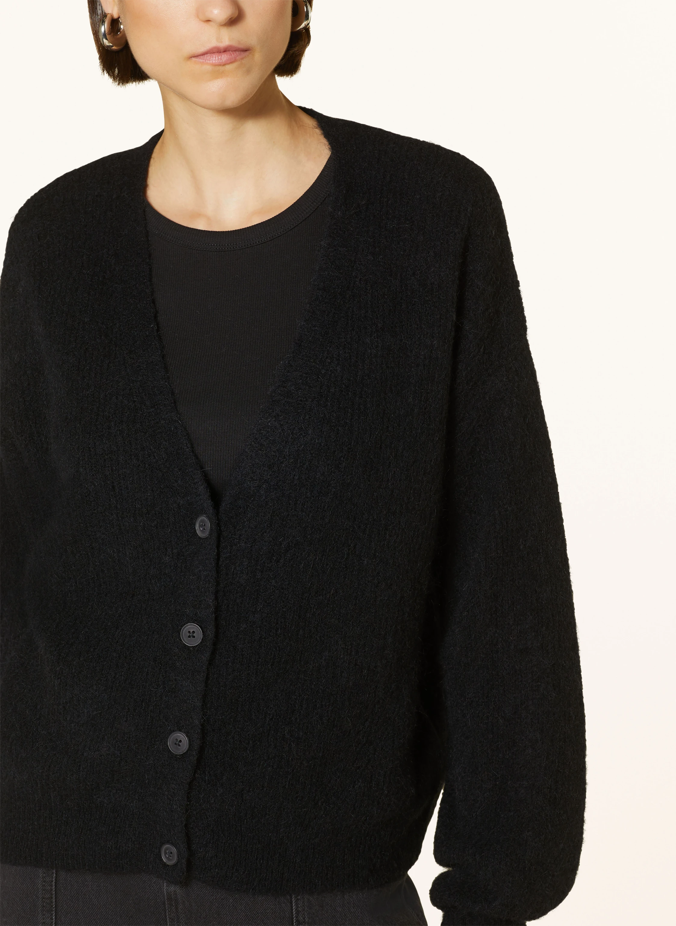 MOS MOSH Oversized-Strickjacke THORA mit Alpaka