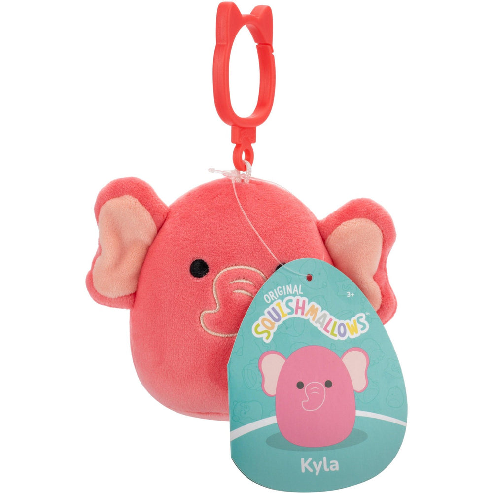 Køb Squishmallows 9 Cm P22 Clip-on Kyla Pink Elephant