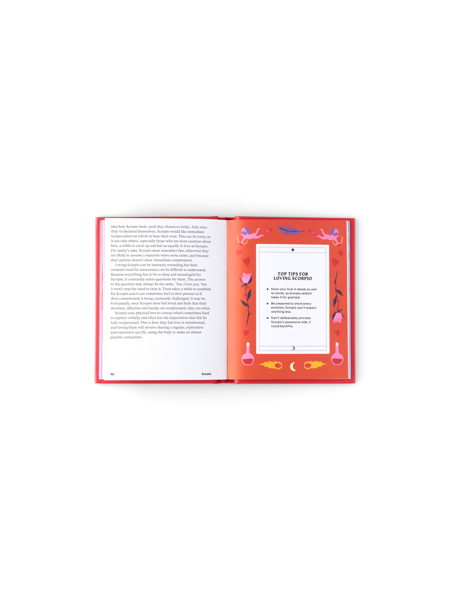 Scorpio | Hardcover. Engelsk. 12,5 x 1,5 x 16 cm. 112 sider. | Brick Red | New Mags