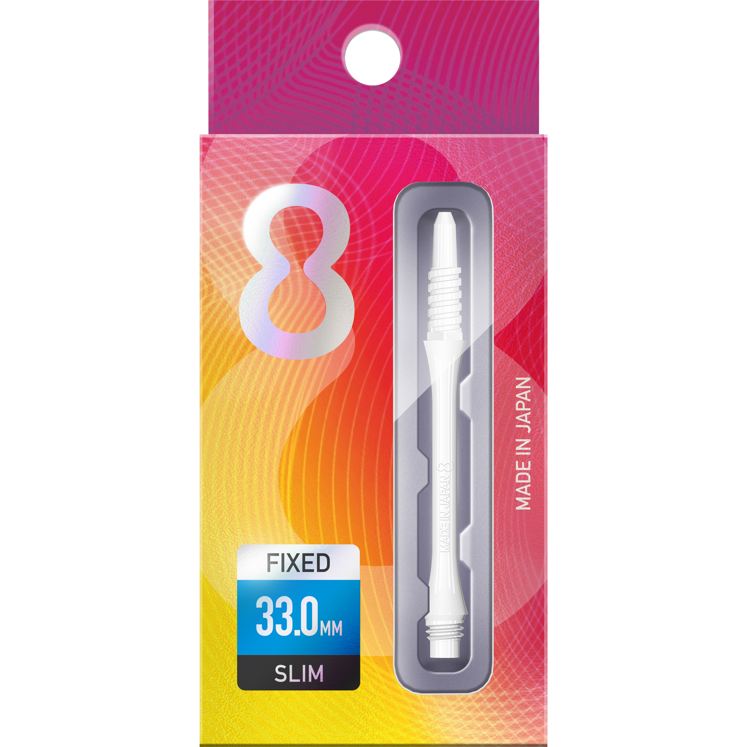 8 Flight - Slim Fixed Shaft - Weiß