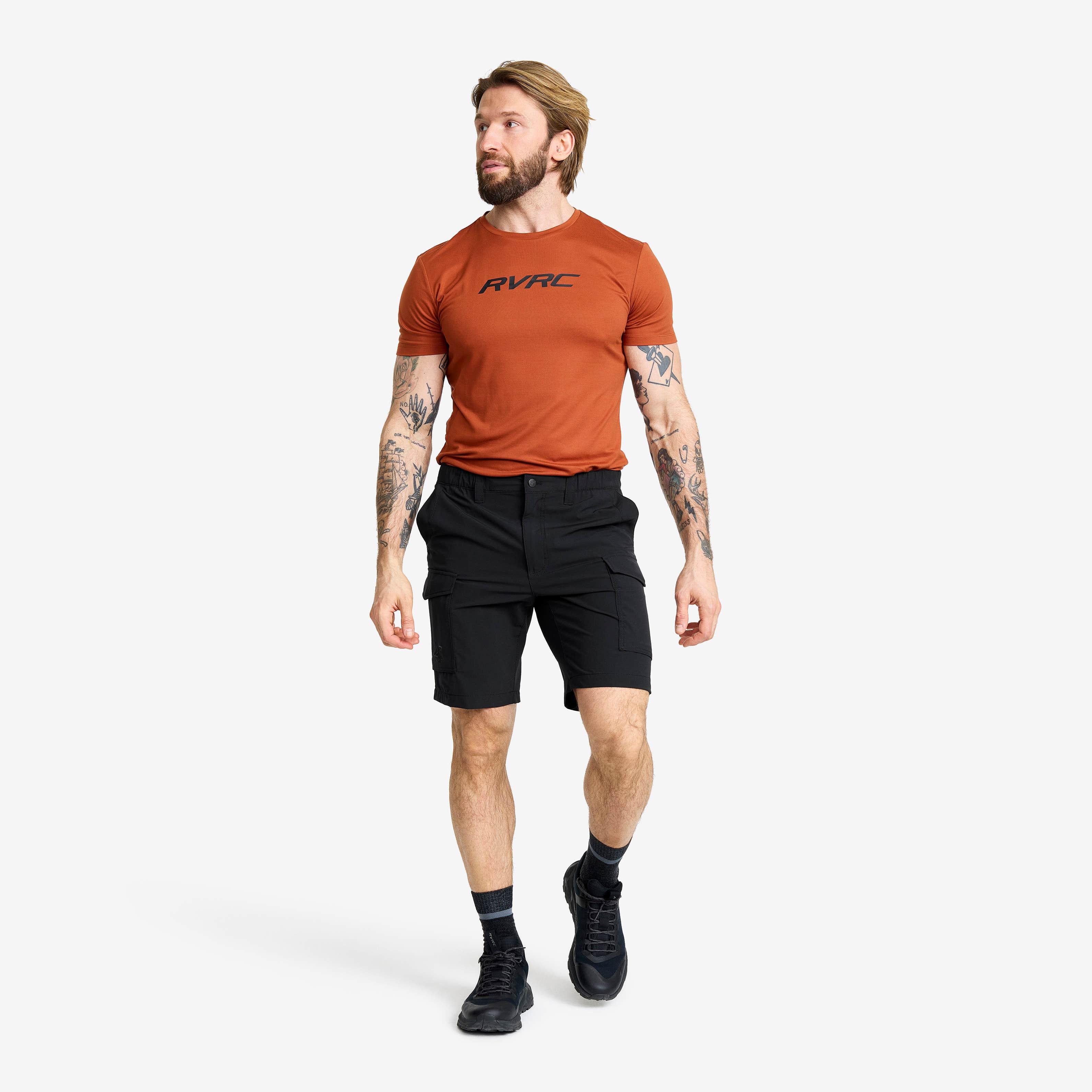Adventure Cargo Stretch Shorts Herre Black