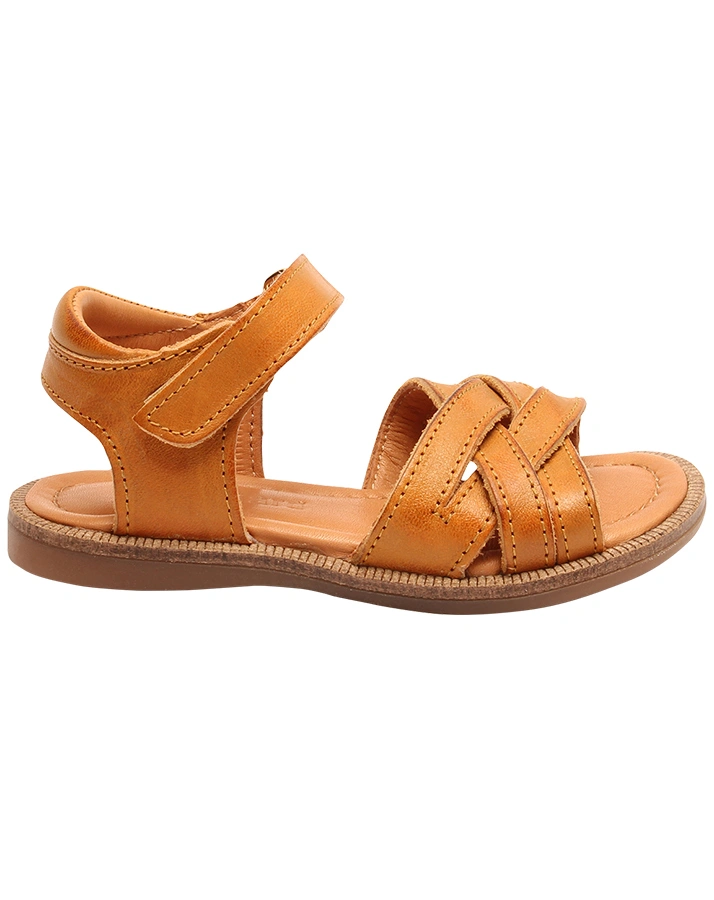 Leder-Sandalen BESSA in mustard