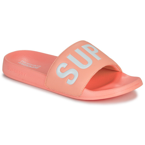 Superdry - Sandales De Piscine Véganes Core - Rose / Blanc