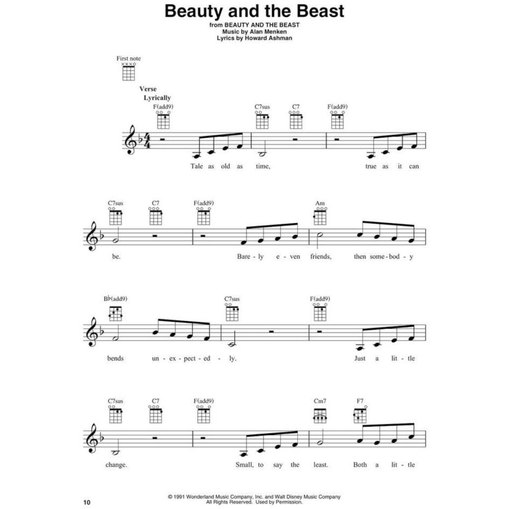 Hal Leonard First 50 Disney Songs You Should Play on Ukulele
