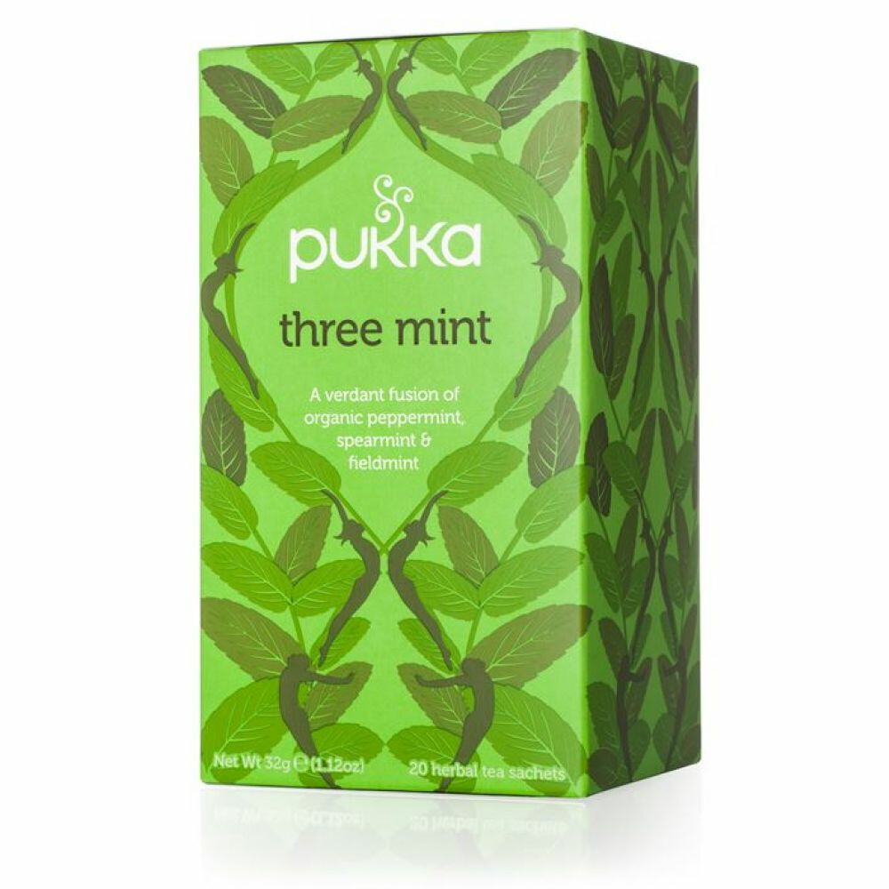 3x Pukka Thee Three Mint20 stuks