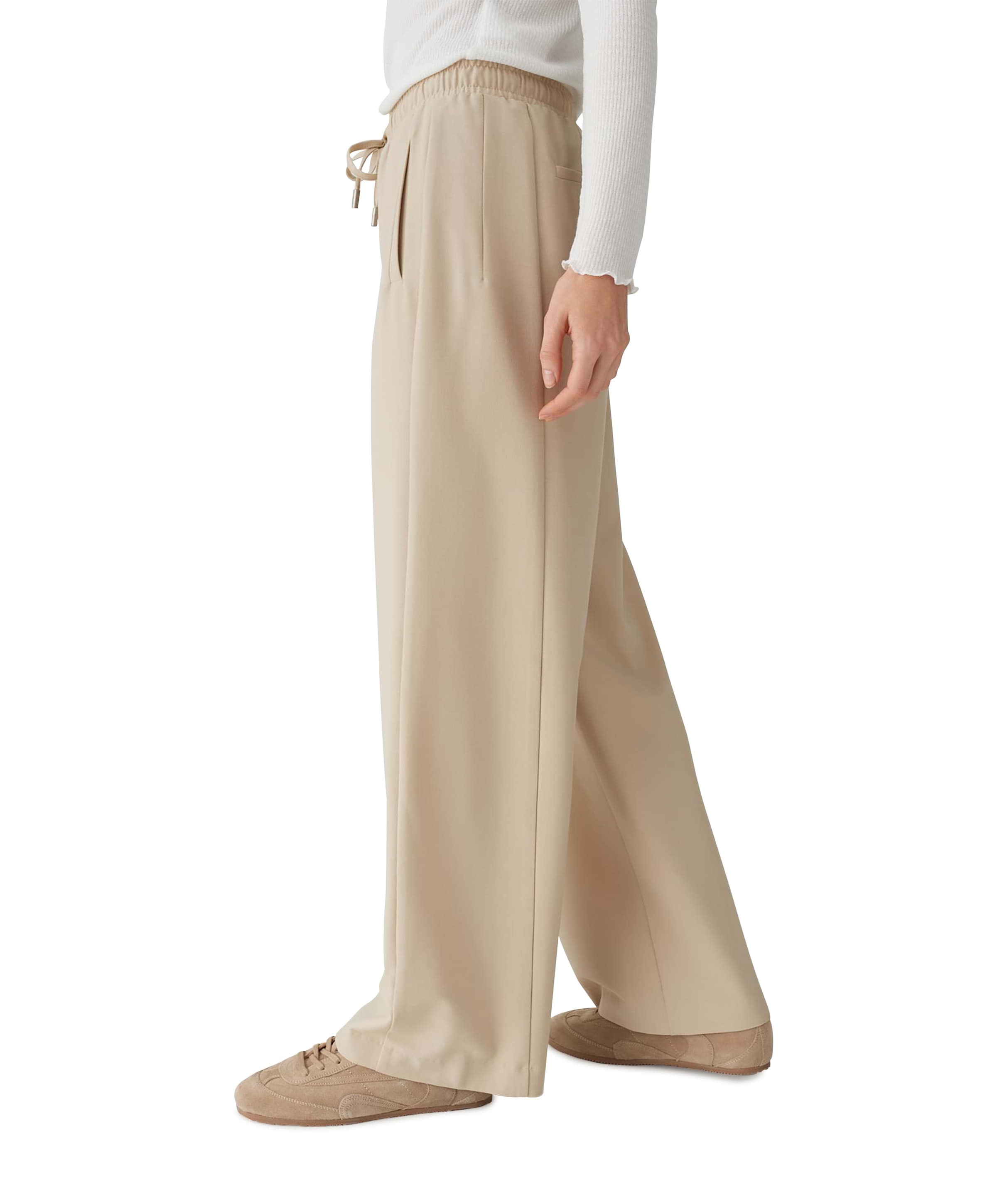 OPUS Melane flow dames broek beige