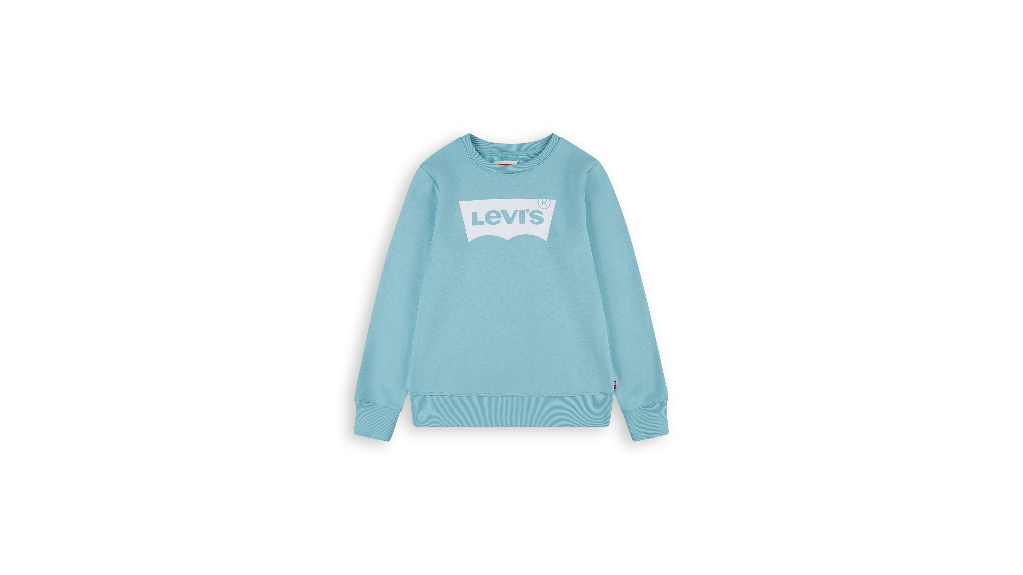 Sweat jersey French Terry Batwing - Pastel Turquoise - Vert