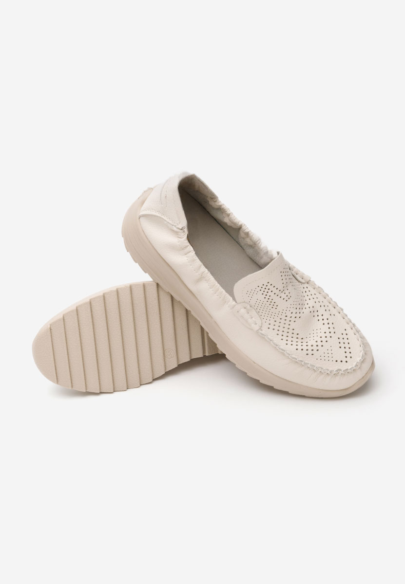 Mocassins femme beige Suzy
