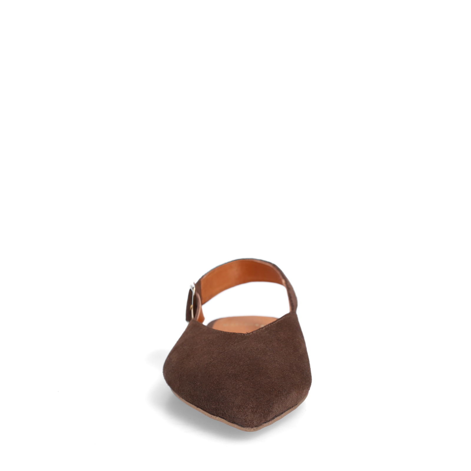 Bruine suède slingbacks