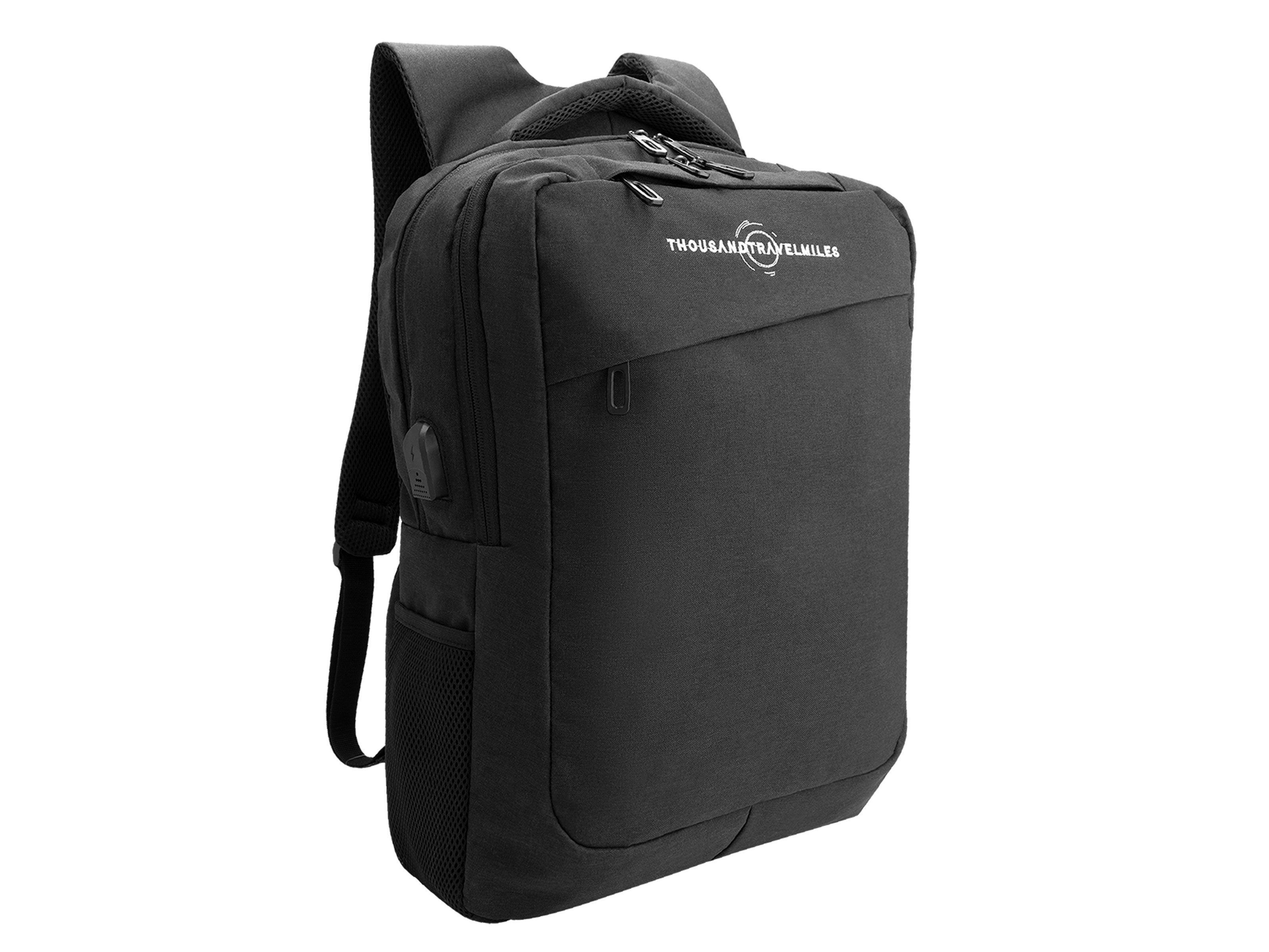 Thousandtravelmiles 26 liter rugzak met laptopvak - Black
