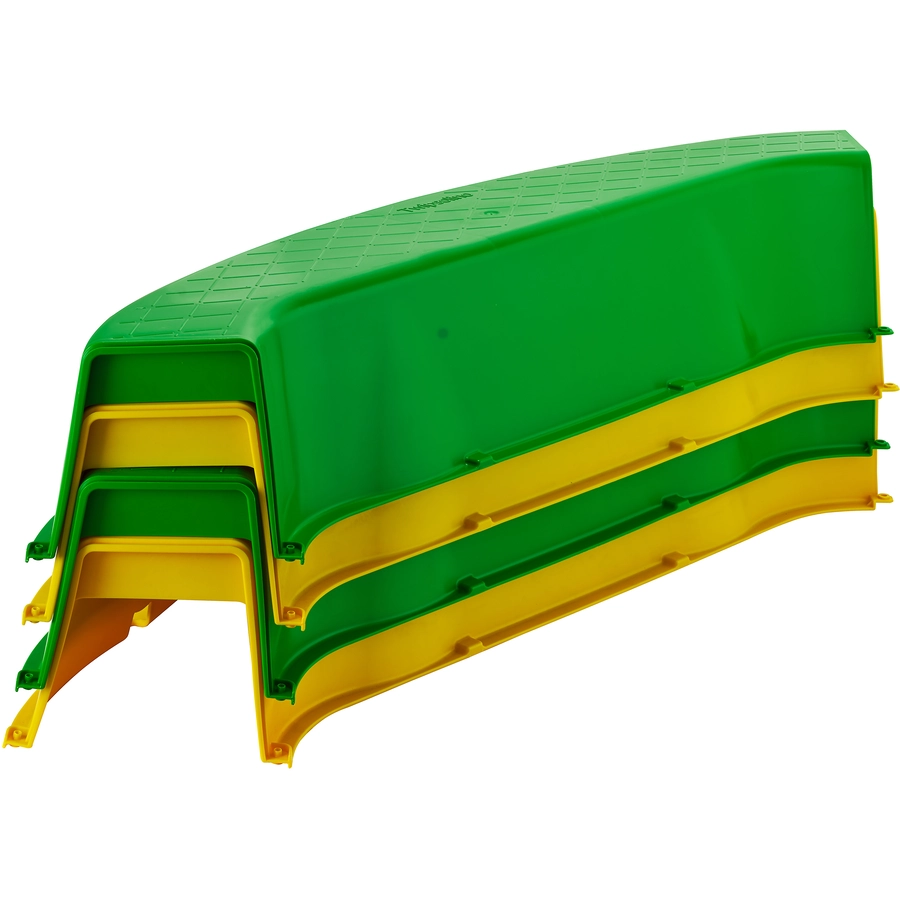Twipsolino Sandkasten mit Abdeckplane outdoor grün  gelb