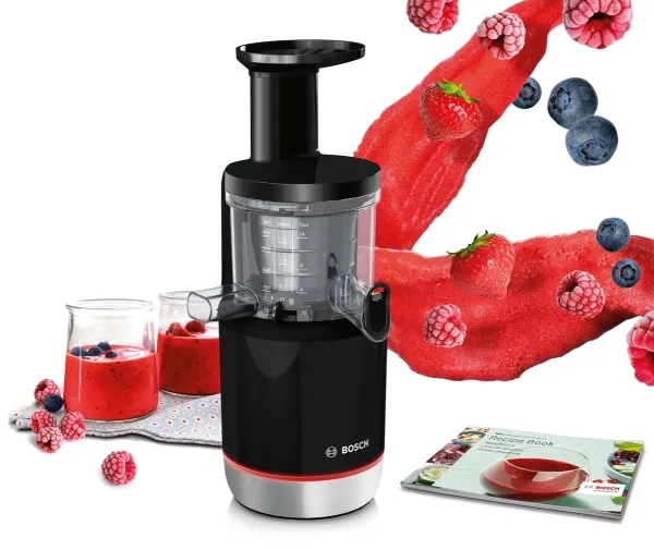 Bosch VitaExtract MESM731M - Saftpresser - 150 W - sort/ sølv