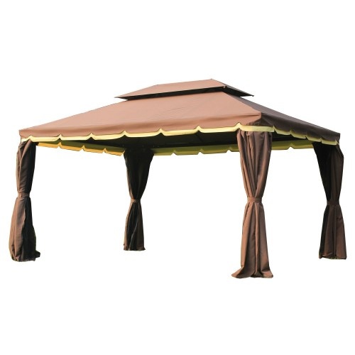 Gazebo marrom para jardim externo