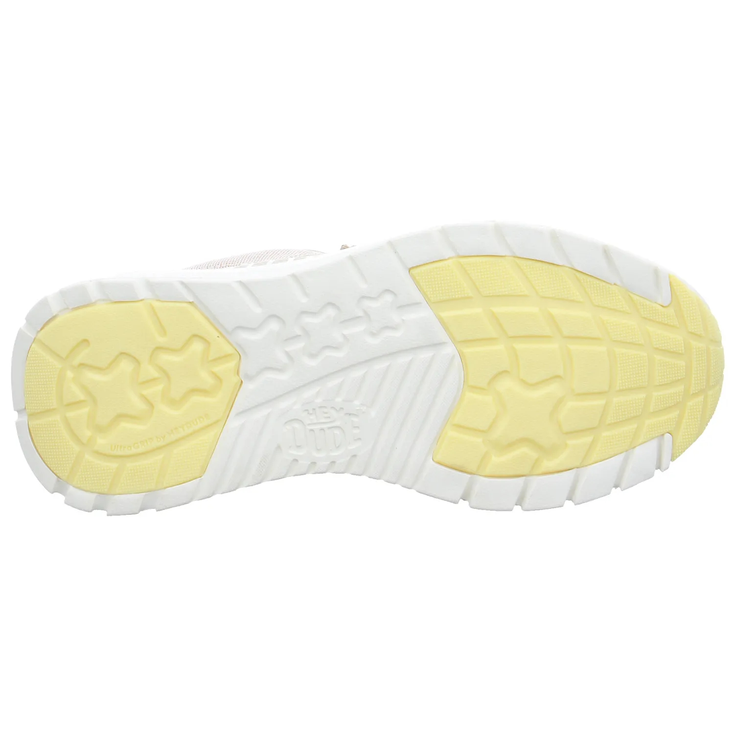 HEY DUDE Sneaker Beige Textil  mit Wechselfussbett