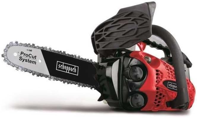 Scheppach Benzin Kettensäge CSP2540 Motorsäge klein | 25cm Schwert | 25,4 cm³ | 2-Takt Benzin-Motor | ProCut Schwert & Kette | kompakt und leicht