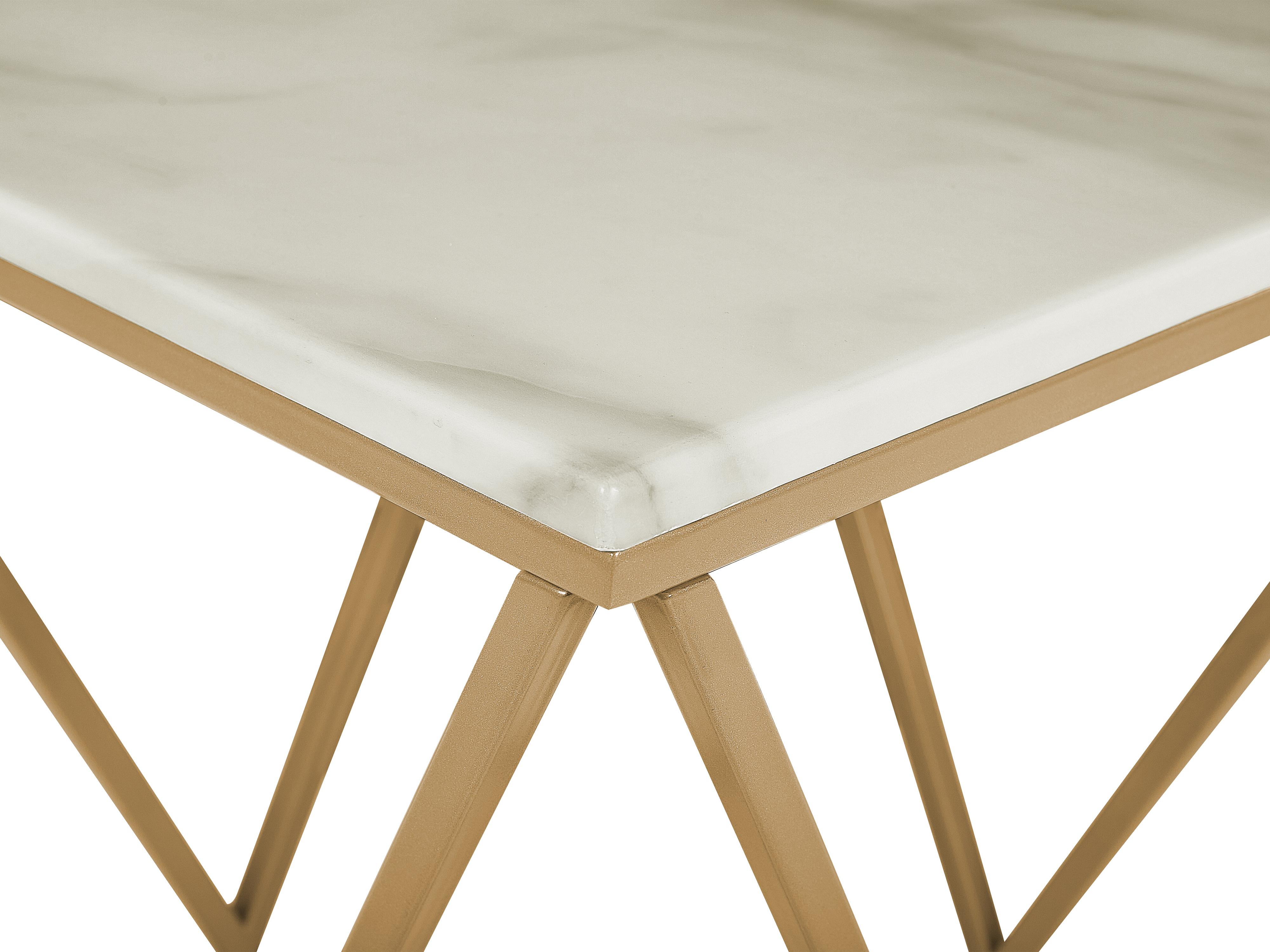 Bijzettafel MALIBU Beige marmer