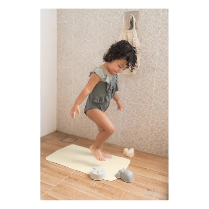 Hevea Tapis de bain anti-dérapant en caoutchouc naturel | Sable