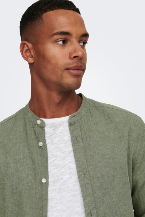 Only & Sons groene heren overhemd