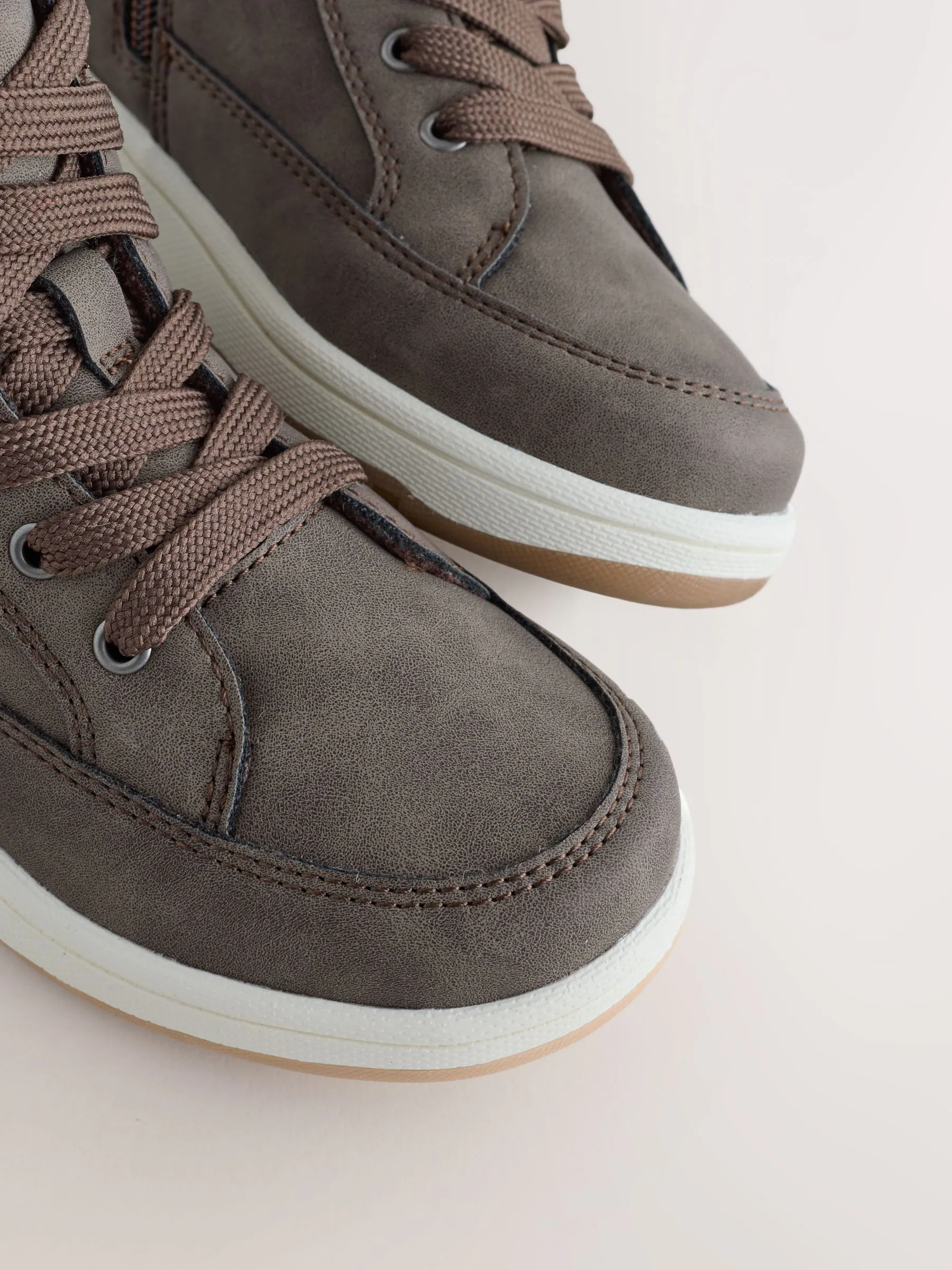 Chocoladebruin - Warm gevoerde hoge boots